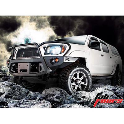 Fab Fours Grille Guard Heavy Duty Winch Front Bumper with Lights and D-ring Mounts (Bare) - TT05-B1552-B